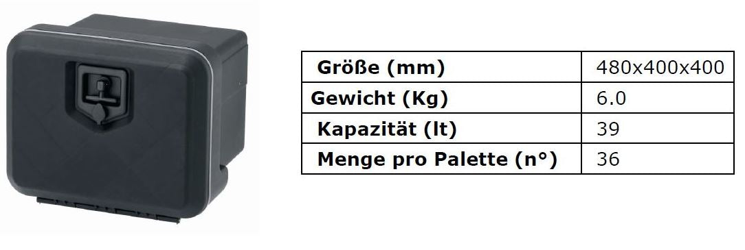 MŰANYAG DOBOZ TETŐK WELVET 500: 480 X 400 X 400