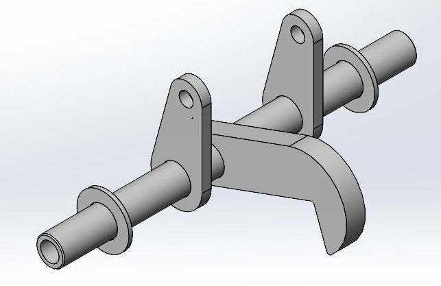 Backpiece closing mechanism- Closing Hook and axle