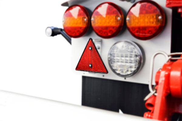 TRIANGLE REFLECTOR 160 MM RED