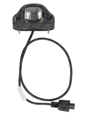 ASPÖCK NUMBERPLATE LIGHT WITH 0.75 M CABLE P+R