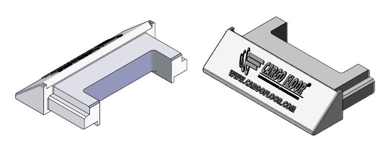 1 DARABOS RAKTÁRPADLÓ ALUMÍNIUM VÉGKAPCSOLÓ 156,8 MM ELSŐ