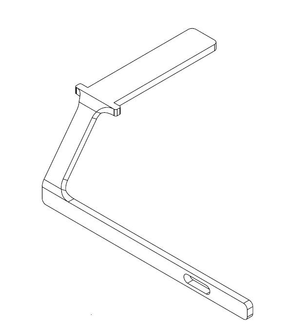 HANDLE FOR FAST FIXING SYSTEM LH ( SHEET WITHOUT S