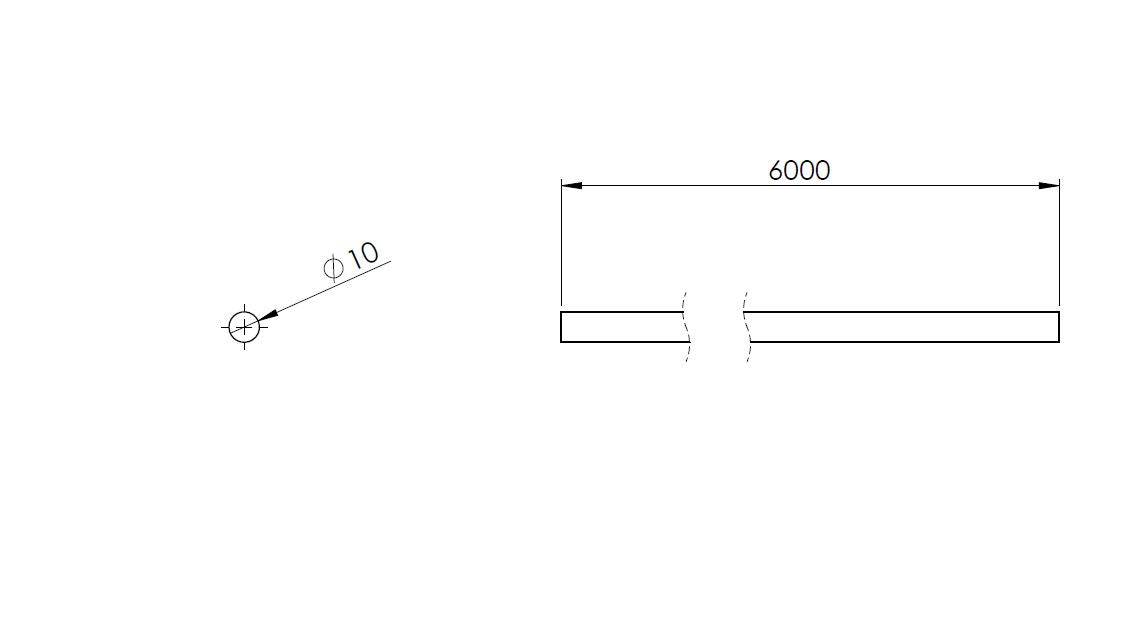 ALUMÍNIUM ROUND 0 10 MM - EN AW-6060 T6/T66 L =
