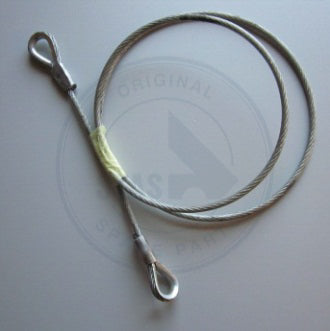 ACÉL KÁBEL 6 MM+PVC 8MM L=1960 2K KÁBELÖSSZÖRNYEZÉS