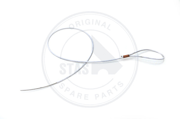 ROZSDAMENTES ACÉL/INOX KÁBEL 3 MM + PVC FEHÉR 5 MM - LG 1300 MM