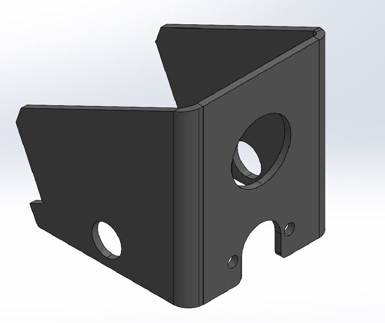Double servo support - Rear piece