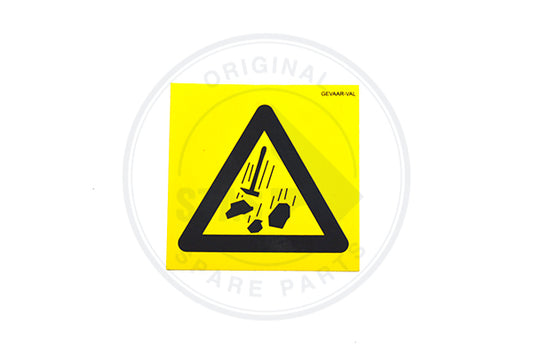 STICKER PICTOGRAM 60X60 "DANGER FALLING OBJECTS"