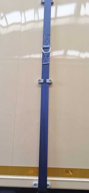 STRAP STD SILVER L 4000 MM + D-RING OP 1650 MM + S
