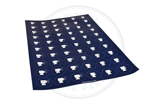 1 PAGE = STICKER ROUND 30 X WORKLIGHT-ON + 30 X WO