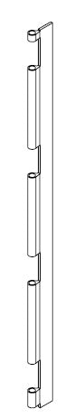 Corner profile - Hinge profile-BD with HB-IH2000-R