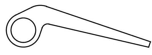 HINGE FOR UNIVERSAL DOOR   L = 6000 MM