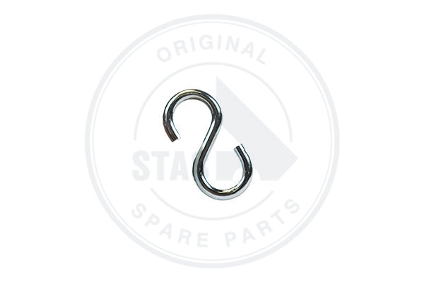 S-ALAKÚ HOROG 50 X 4 MM - NYÍLÁS ÁTMÉRŐ 9 MM
