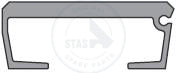ALU FLOOR PLANK FLAT FOR SINGLE SEAL WF 8.5/97MM
