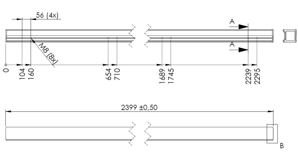 FRAME PROFILE FOR M-300002 -UNIVERSAL DOOR