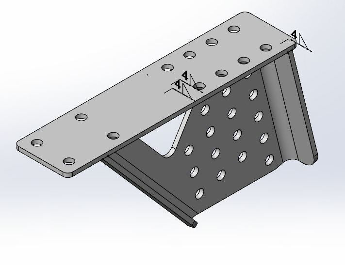 MF R58-03 Bumper - Bumper support assembly - RIGHT