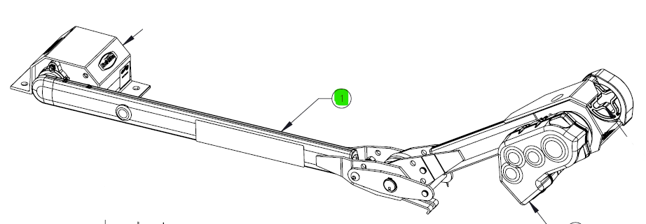 COMPLETE FRONT ARM FOR 105669 (VBK)