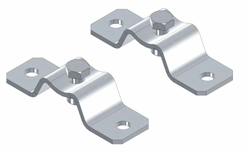 MOUNTING SET OF 2 PIECES FOR DOOR HOLDER ALU POMMI