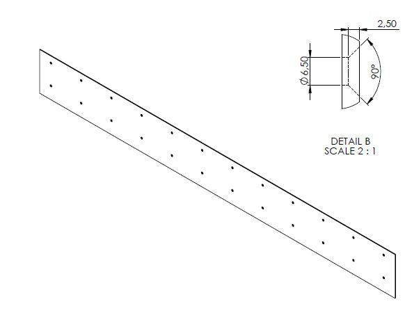 OPCIONÁLIS KOPÓLEMEZ 4MM INOX HÁTSÓ