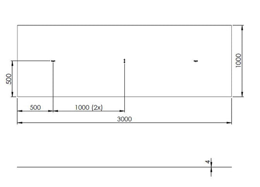 1X KOPÓLEMEZ (3000X1000)