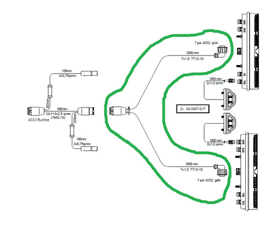 CSATLAKOZÓKÁBEL A L ÉS R HÁTSÓ LÁMPÁHOZ EUROPONT 3