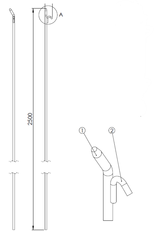 GÖRGŐS VITORLÁZÓRÚD (BACH STICK) BEÉPÍTETT SZÁRNYÁK - L: