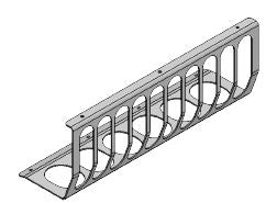 FEDŐRÁCS MF ECO L=550 MM-HEZ - RÁCS