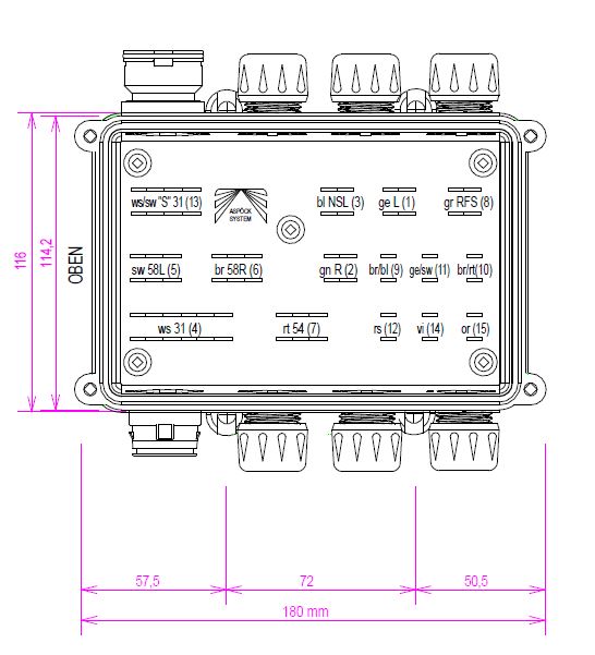 ASPOCK LCG2 CENTRAL MINDEN LED-ES HÁTSÓ LÁMPÁHOZ -