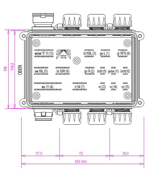 ASPOCK LCG2 CENTRAL MINDEN LED-ES HÁTSÓ LÁMPÁHOZ -