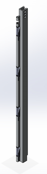 Assembly corner profile - Hinge profile-UD with HB