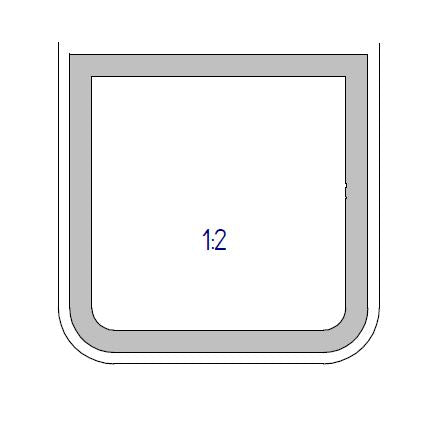ALU CSŐ 80 X 80 X 6 MM H = 6000 MM -0/+10 MM