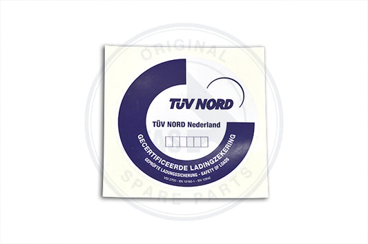 STICKER TUV SEAL CARGO SECURING