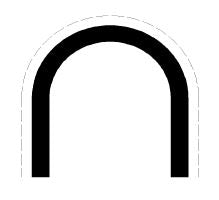 U TOGGLE LOCK BACK-DOOR      L =  2500 MM