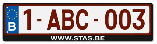 STANDARD NUMBER PLATE HOLDER WITH STAS LOGO
