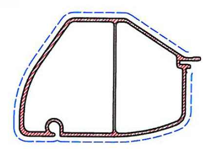 TOP EDGE TPX (STAS_BX) L = 9555 MM -0/+10 MM