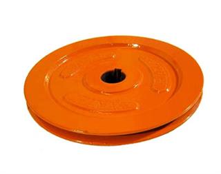 FRONT PULLEY Ø 180MM IRON COLOR RAL-2004 WITH GRUB