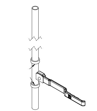 AJTÓZÁRÁS INOX - JOBBRA - NAGY MAGASSÁG L=3300