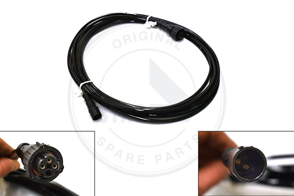 Y CABLE TO DIN BAYONET LOCK - PIN 1 TO 1 & PIN 3 T