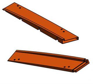 ORANGE DEFLECTOR IN POLYETHYLENE