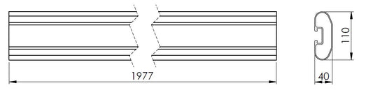 HORIZONTAL LONG PROFILE SIDE PROTECTION - V9