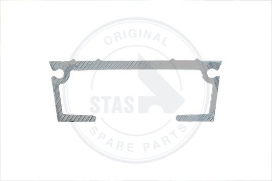 ALU FLOOR PLANK RIBBED  FOR DOUBLE SEAL WF 5/97MM