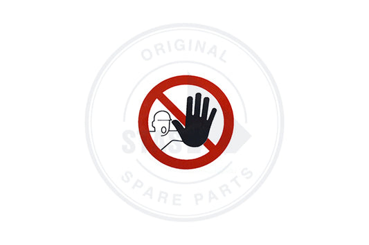 PICTOGRAM 50 MM "DO NOT TOUCH" PER PIECE (COMPLETE