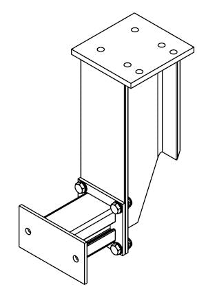 SUPPORT LEFT - L-SHAPED FIXED BUMPER - UK
