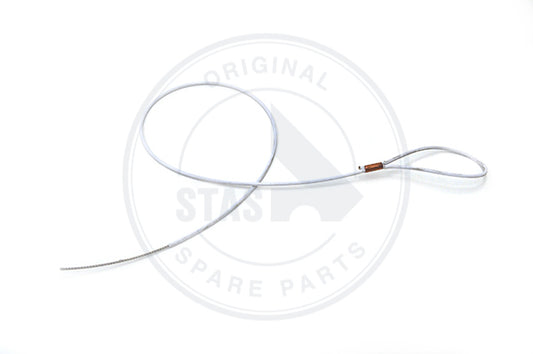 Rozsdamentes kábel 3 mm + PVC fehér 5 MM-es tartóval