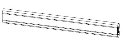 Vízszintes profil oldalvédő 2645mm