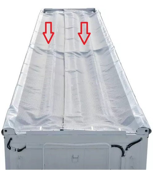 SET OF REINFORCED ROOF NETS (2 PARTS) FERRARI