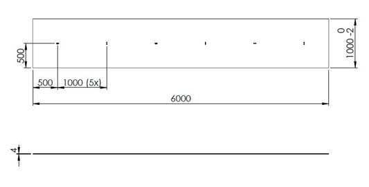 1X KOPÓLEMEZ (6000X1000)