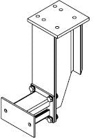 SUPPORT RIGHT - L-SHAPED FIXED BUMPER - UK