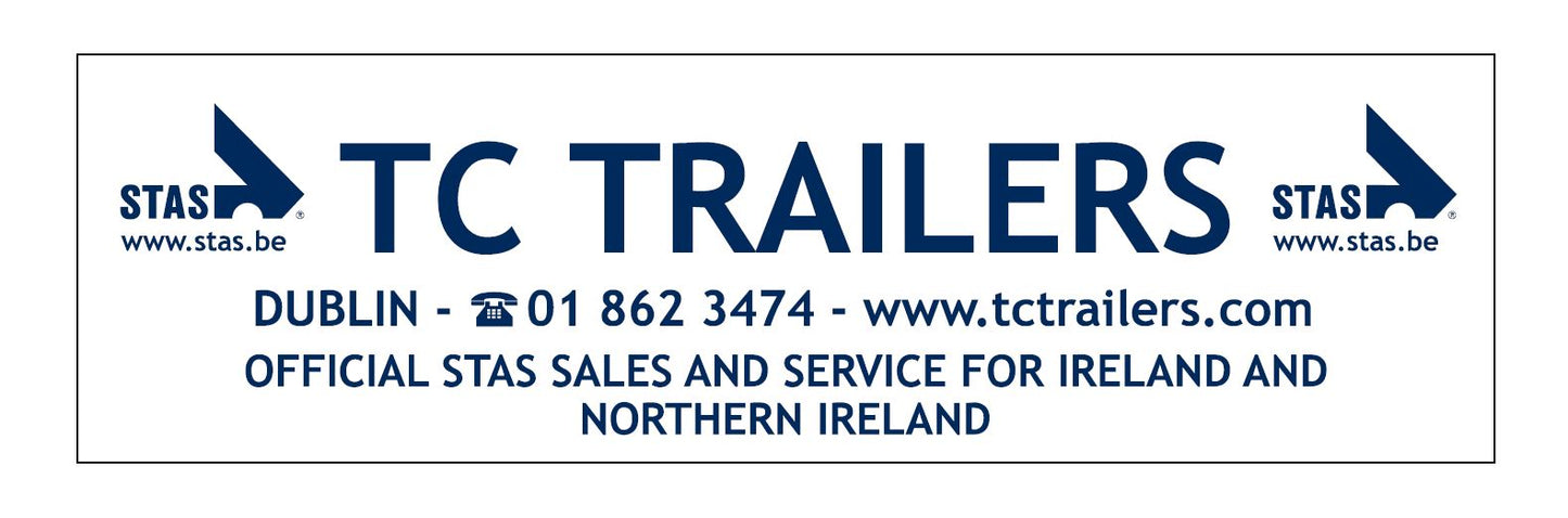 PLATE TC TRAILERS - STAS DEALER - 40 X 11.5 CM