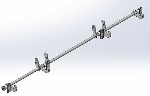 Axle closing hooks - Short hooks - Single servo's