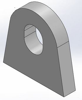 Landing legs bar bolt connection eye